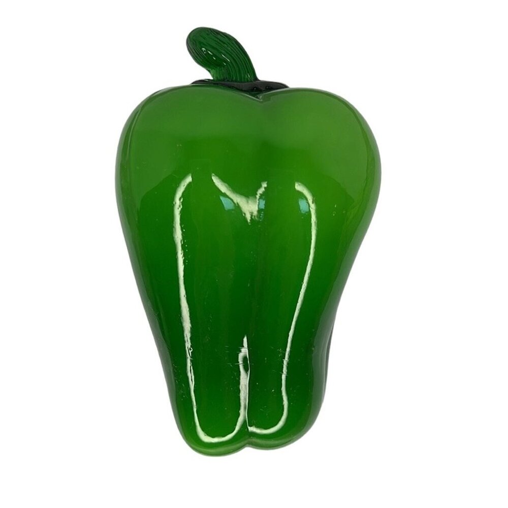 Vintage MCM Murano style art Glass hand crafted bell pepper vegetable